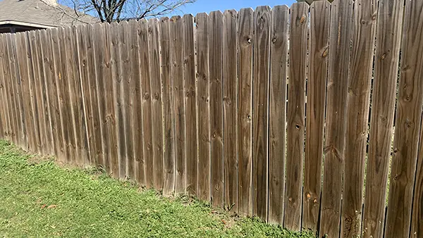 A dirty fence.