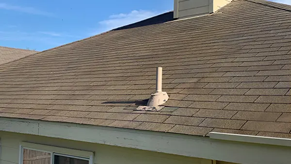 A clean asphalt shingle roof.