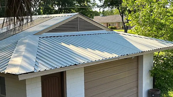 A clean metal roof.