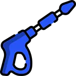 A pressure washer wand icon.