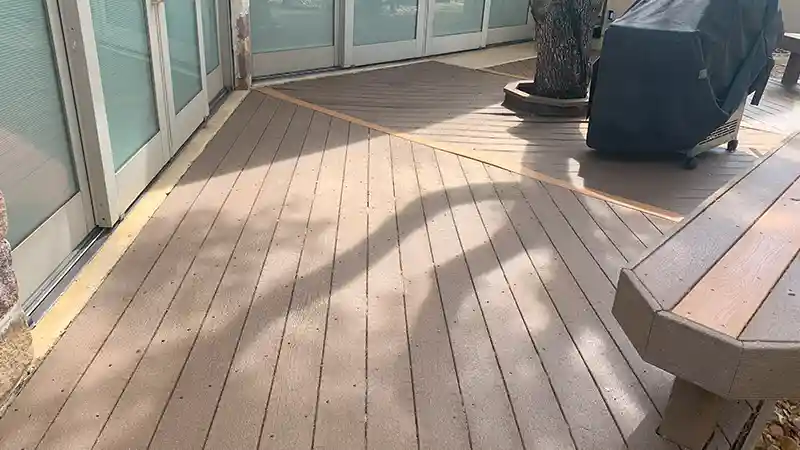 A clean composite deck.