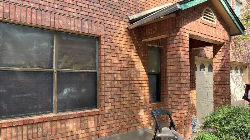 A clean home exterior.