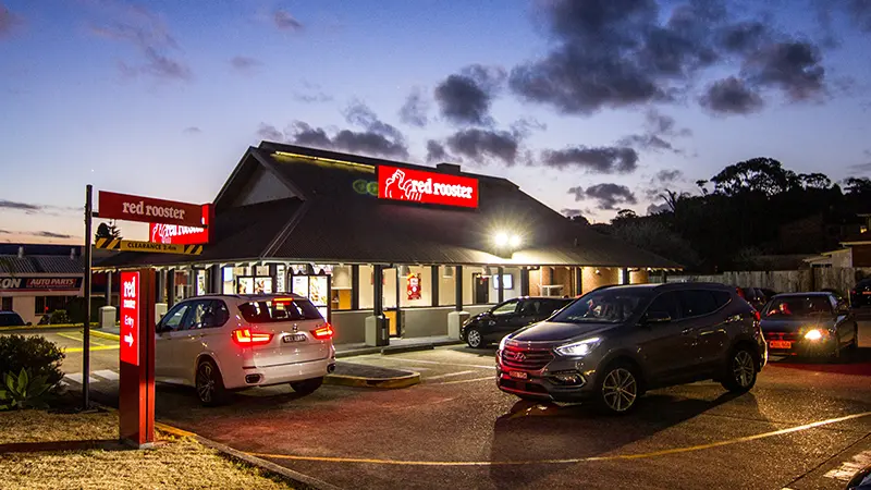 A fast food restaurant.