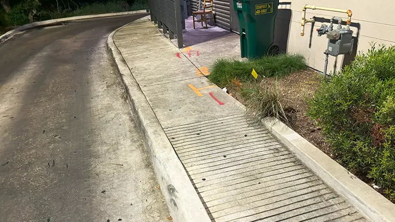 A dirty drive-thru lane.