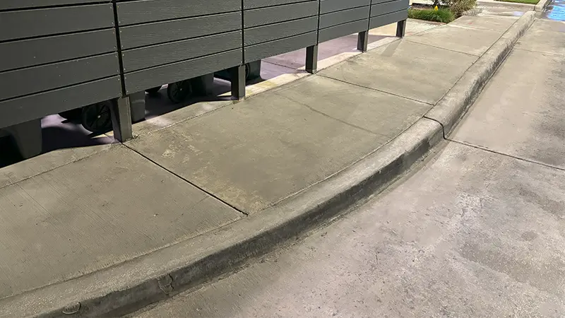 A clean drive-thru lane.