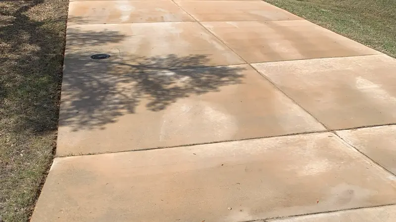 A driveway without rust stains.