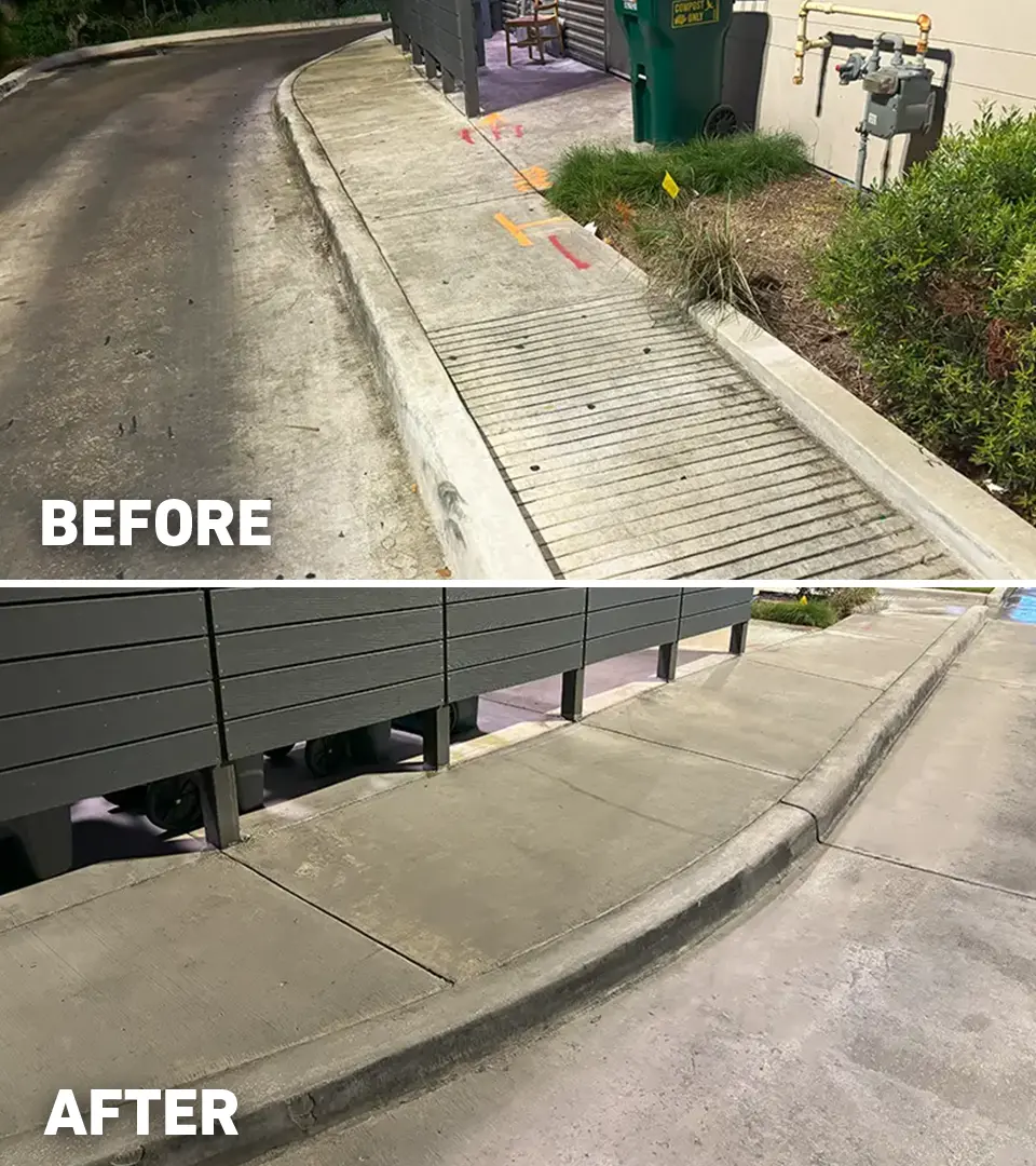 Before after drive thru lane