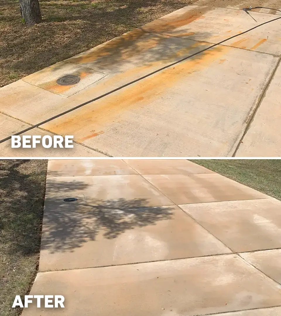 Before after rust removal