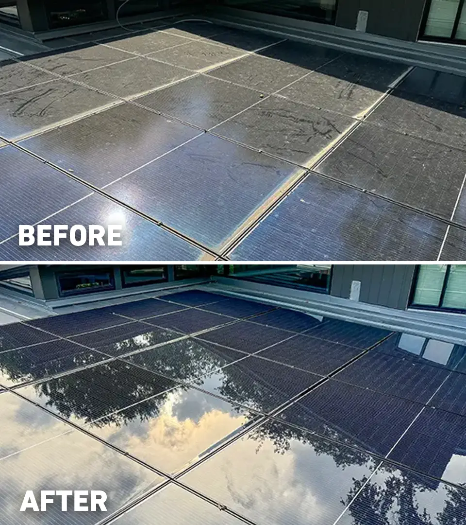 Before after solar panels