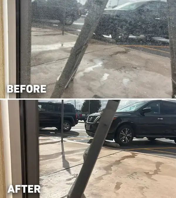 Before after window cleaning new