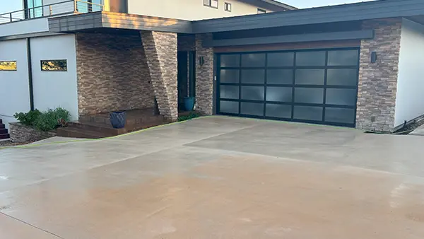 Soft washed driveway