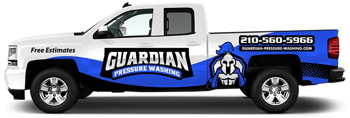 Guardian Pressure Washing truck wrap.