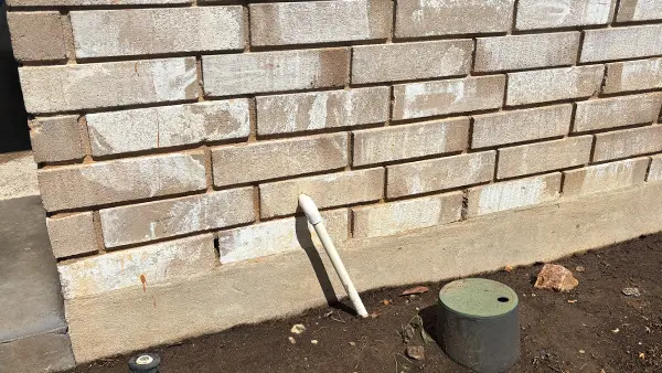 Red clay stains removed from brick siding.